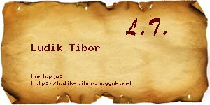 Ludik Tibor névjegykártya