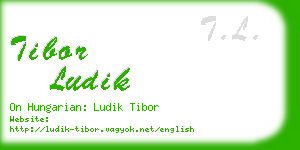 tibor ludik business card